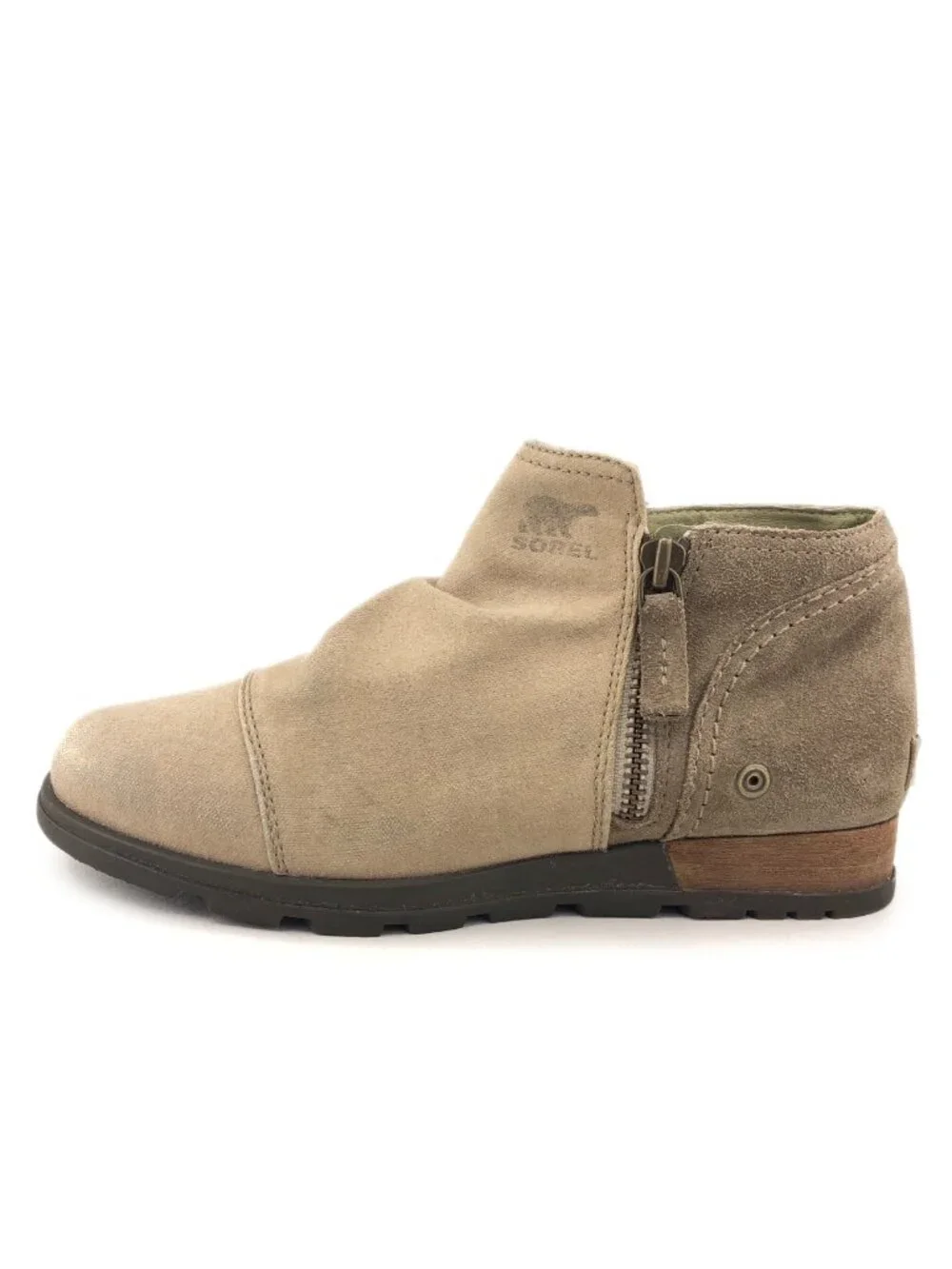 Sorel Major Low Canvas Zip Ankle Boots 8